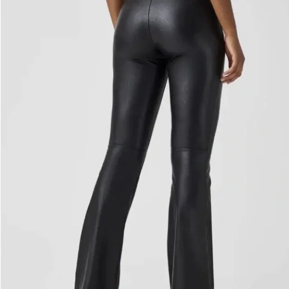 Spanx Black Faux Leather Pants - Picture 2 of 6